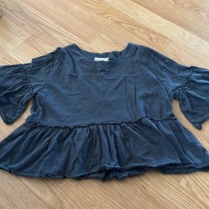 Altar’d State Cropped Shirt / Color - Gray / Size XS / Never Worn